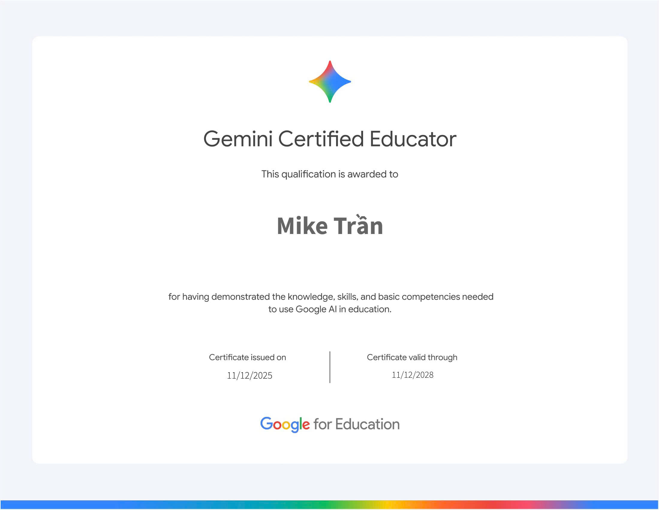 Gemini Educator Certified
